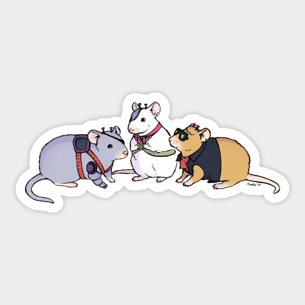 Biker Mice from Mars Sticker by koomalaama